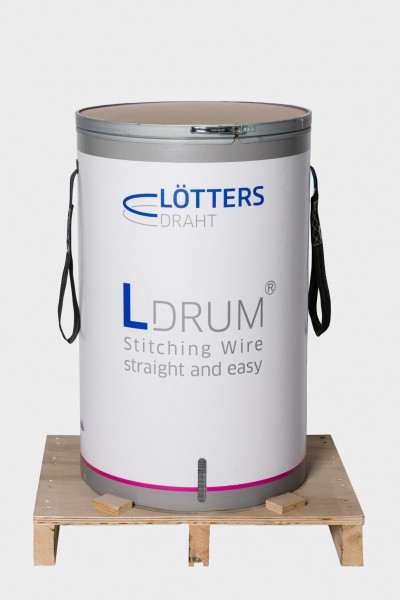 LÖTTERS-DRAHT Round Stitching Wire, galvanised, in drum NT300 (ca. 300kg)